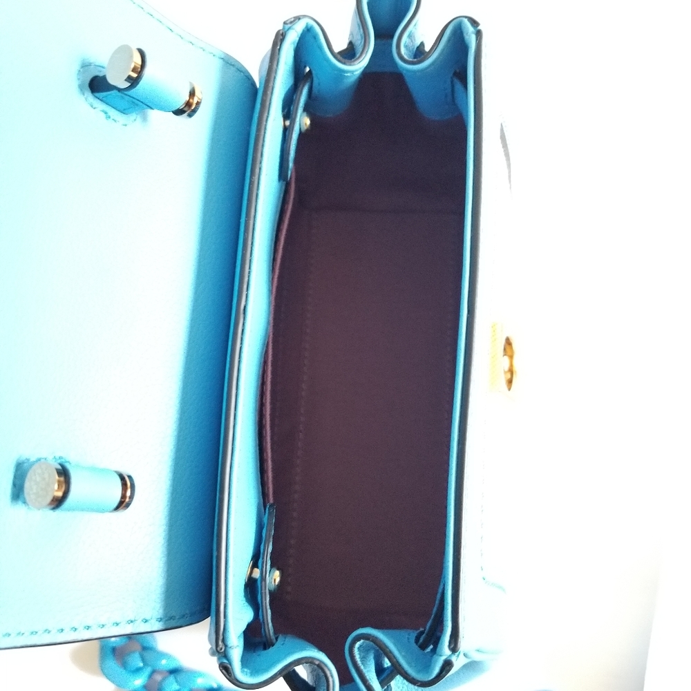 Versace Small La Medusa Canvas Leather Top Handle Crossbody Bag - Picture 9 of 14